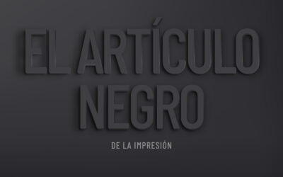 El negro en las impresiones. Cómo manejarlo.