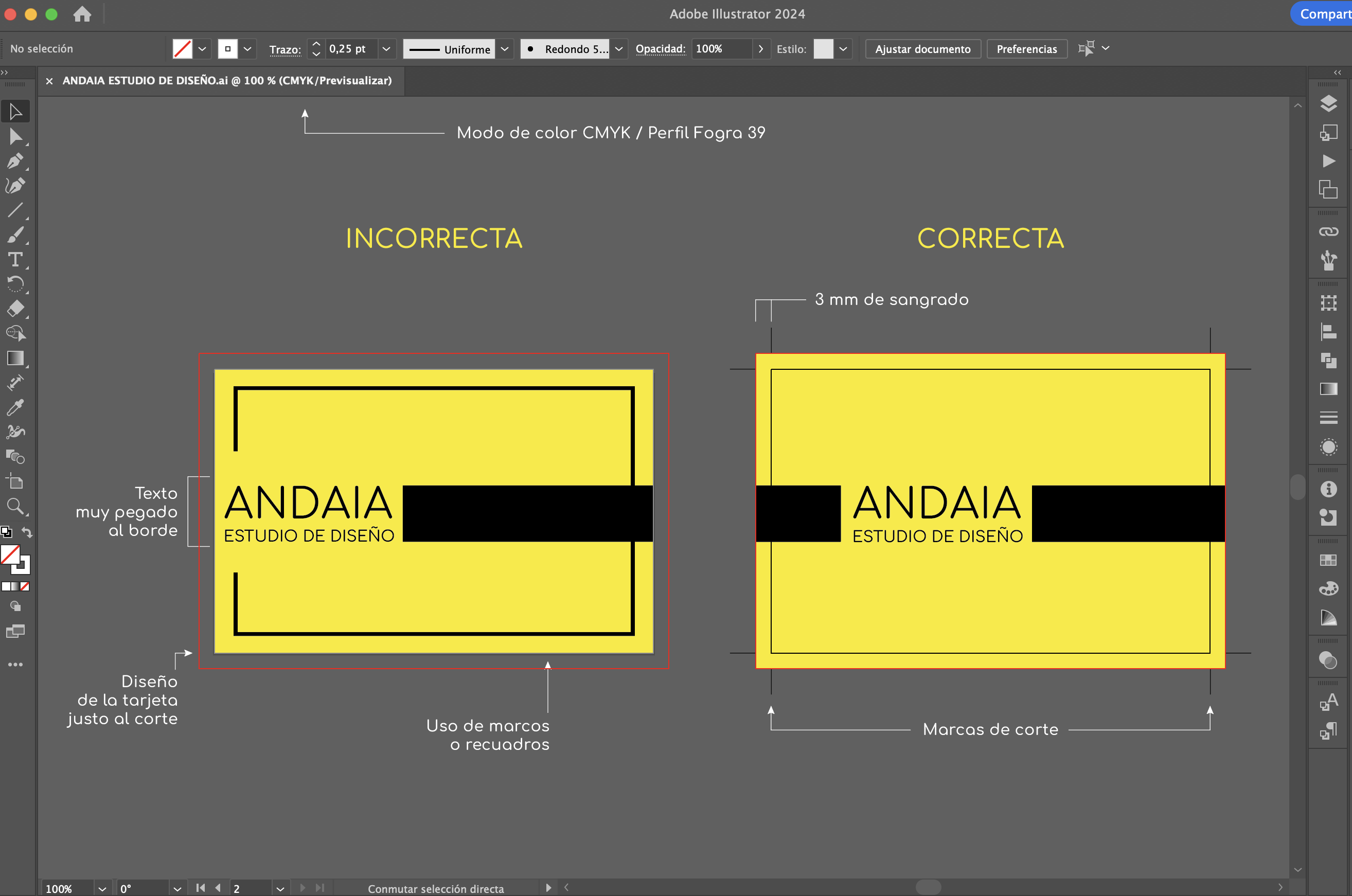 diseño de tarjetas de visita o de presentación 